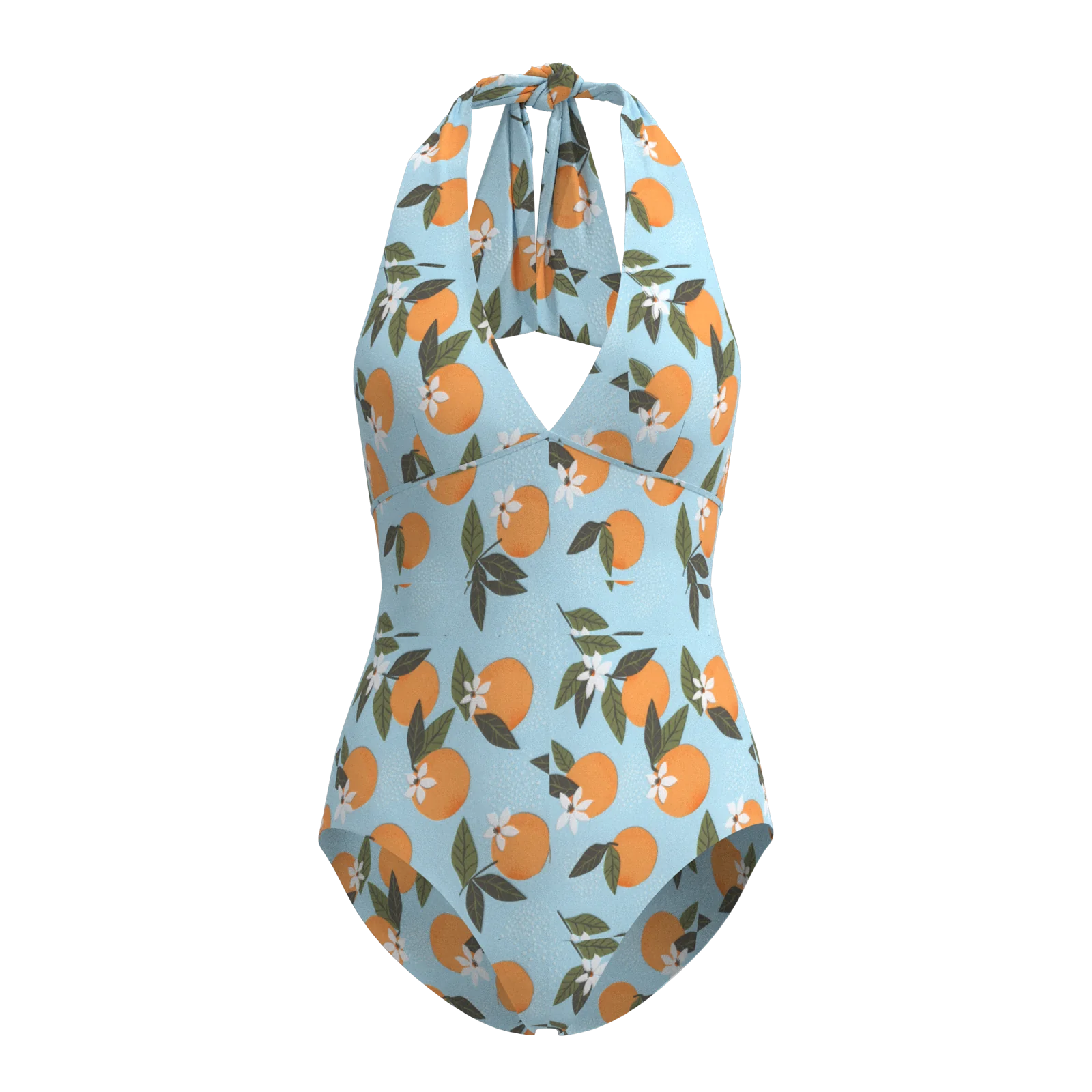 泳装柿子花印花