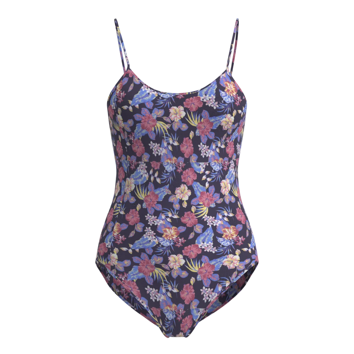 泳装蓝粉花印花 2