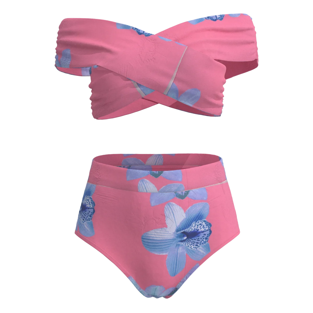 泳装大蓝花印花